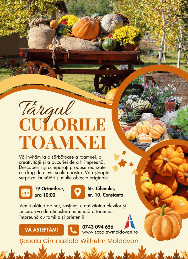 Brown and White Modern Autumn Harvest Festival Flyer